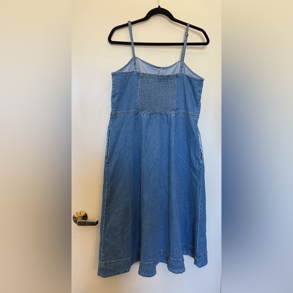 Universal Thread Button Front Denim Corset Midi A… - image 10